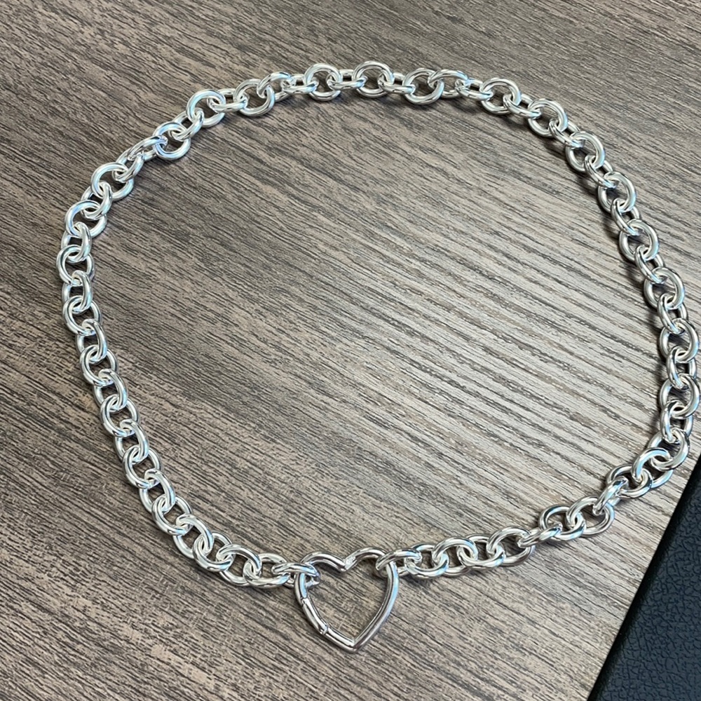 Heart clasp necklace
